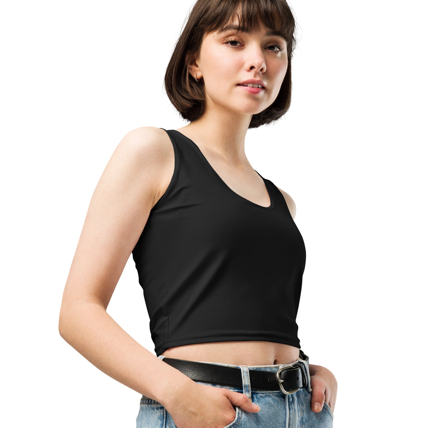 Crop-top sans manche
