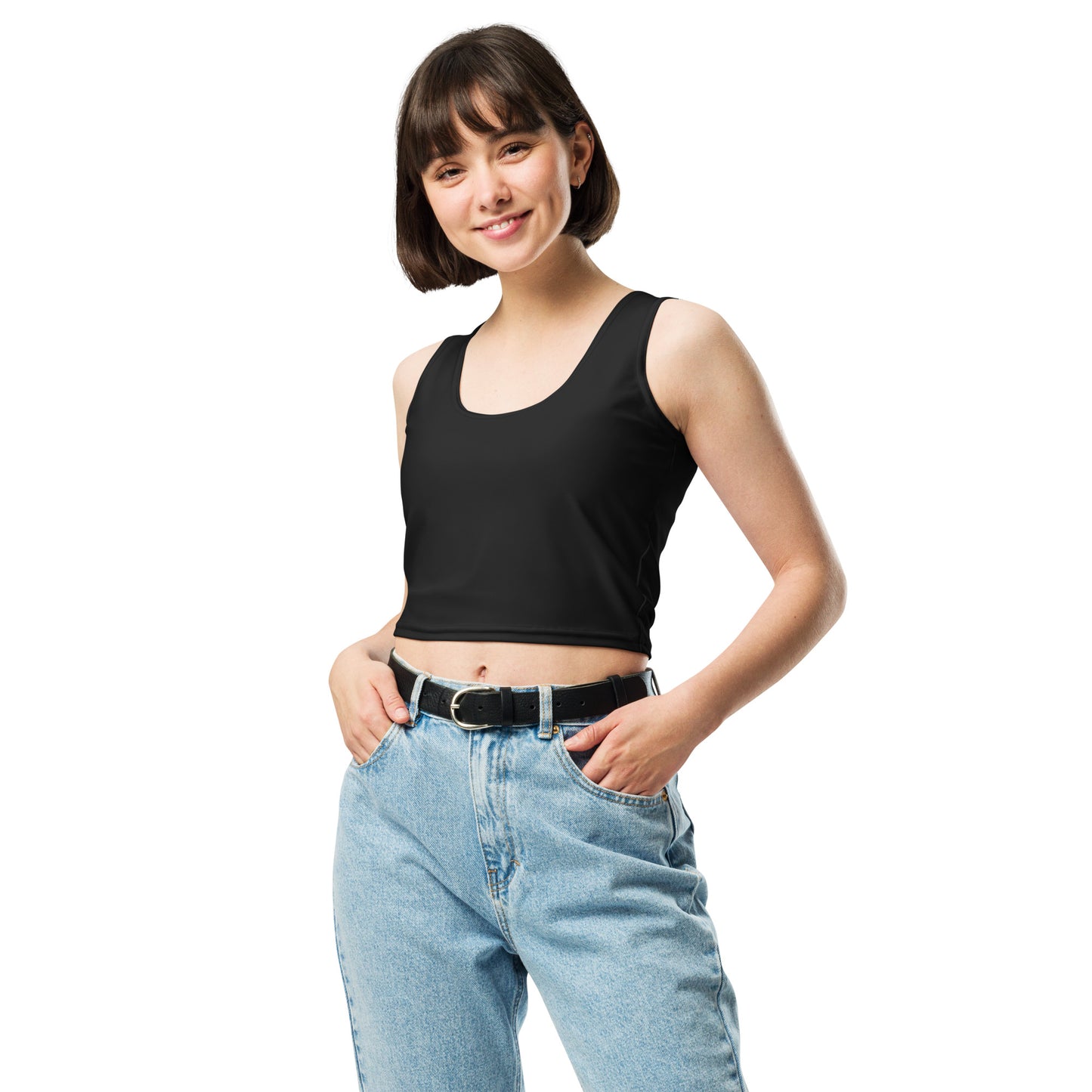 Crop-top sans manche
